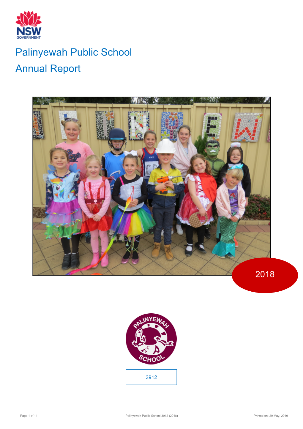 2018 Palinyewah Public School Annual Report