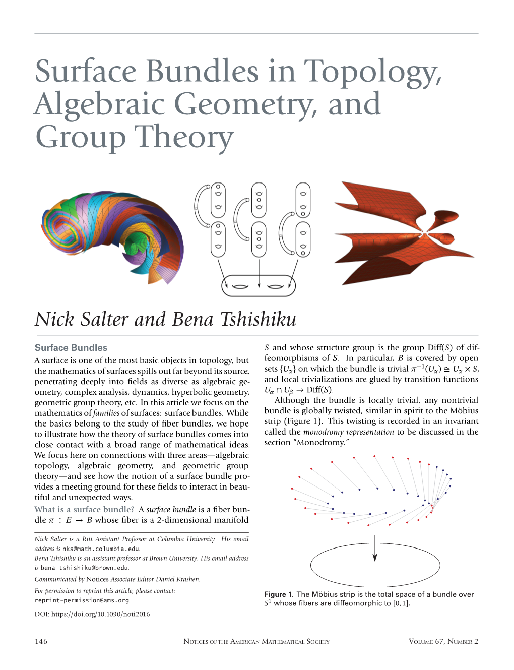 Surface Bundles in Topology, Algebraic Geometry, and Group Theory