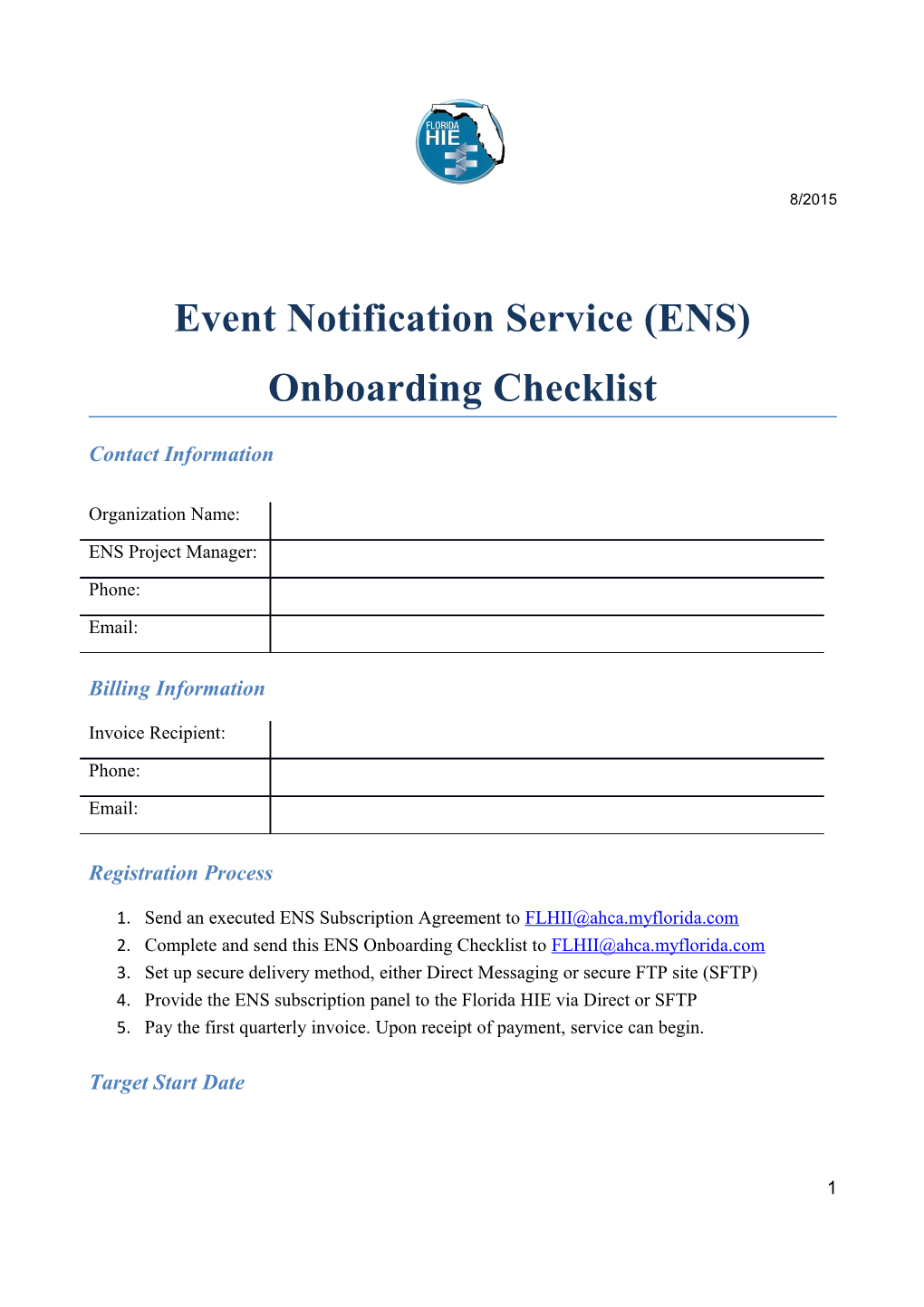 Event Notification Service (ENS)