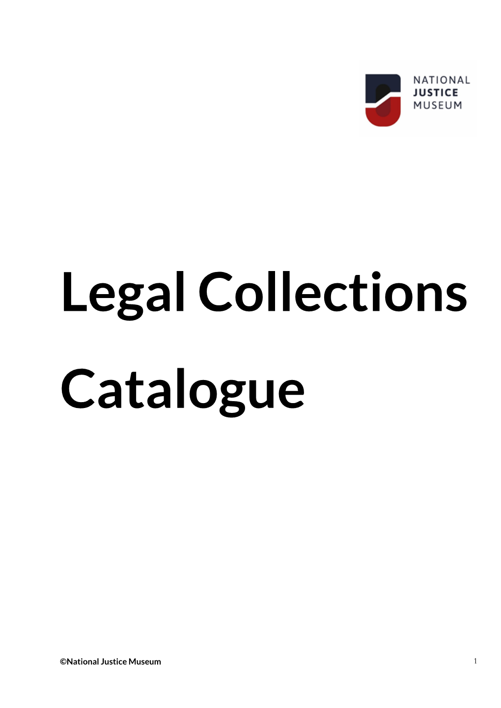 Legal Collections Catalogue