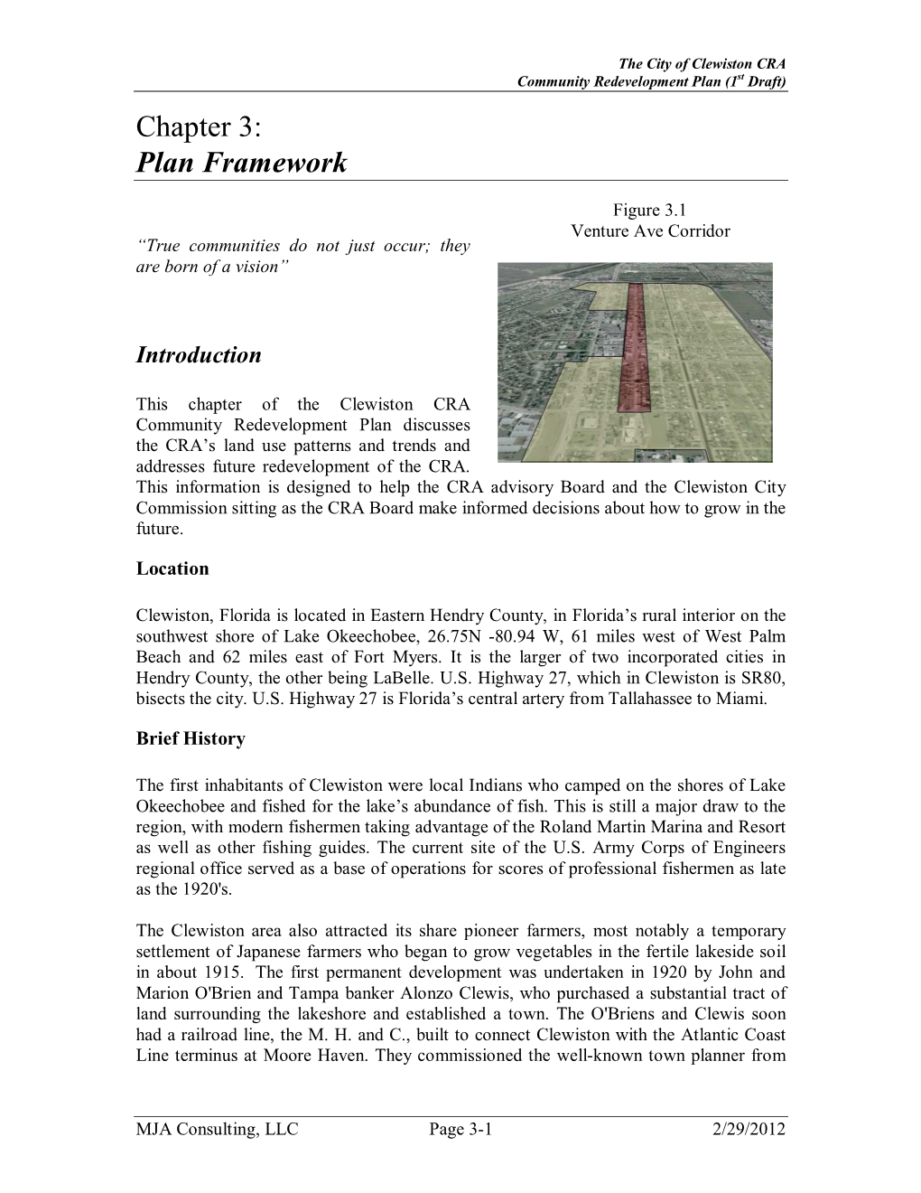 Chapter 3: Plan Framework