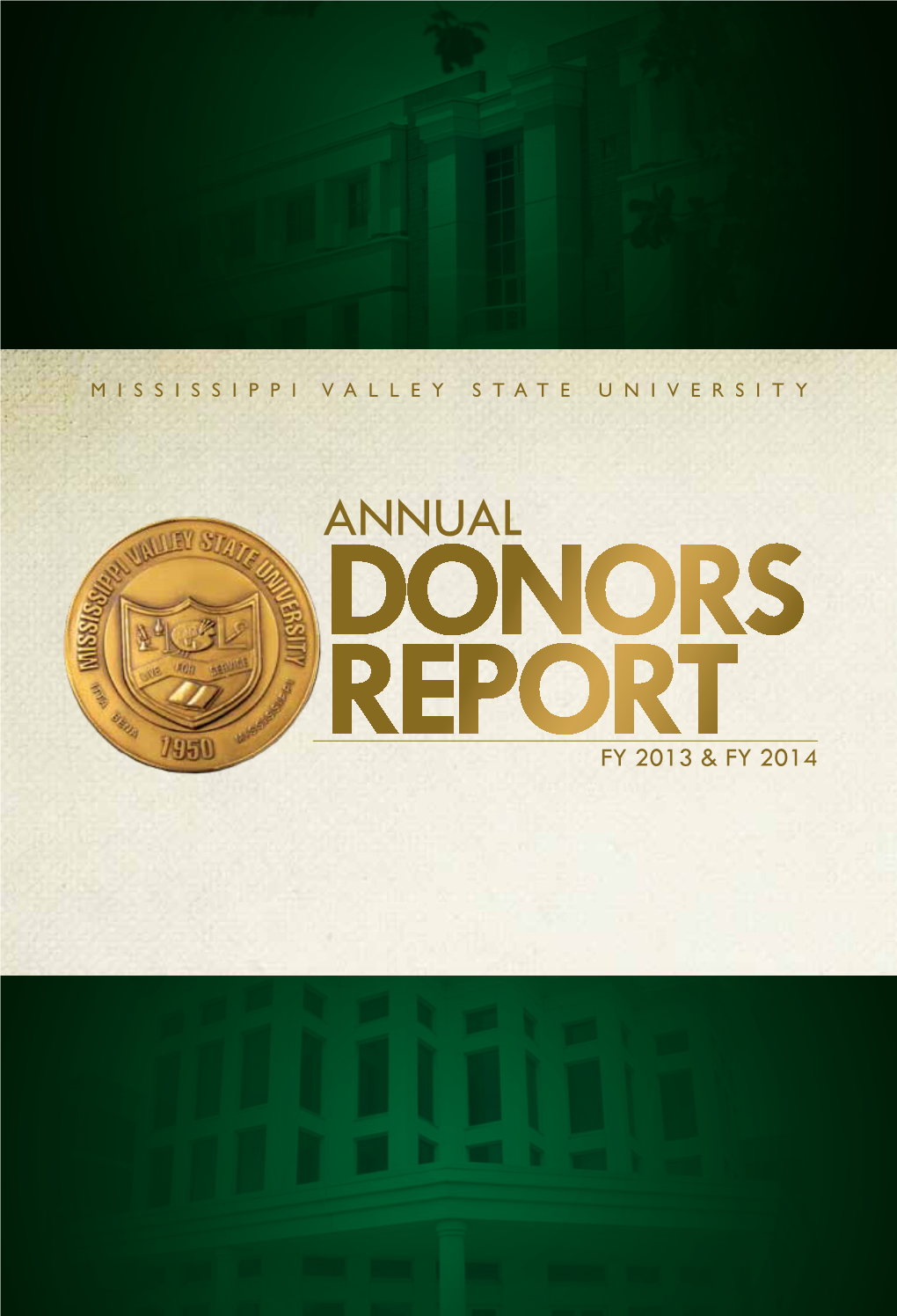 Annual Donors Report FY 2013 & FY 2014