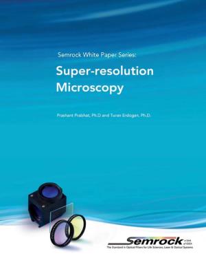 Super-Resolution Microscopy 1