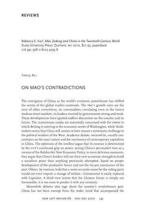 On Mao's Contradictions