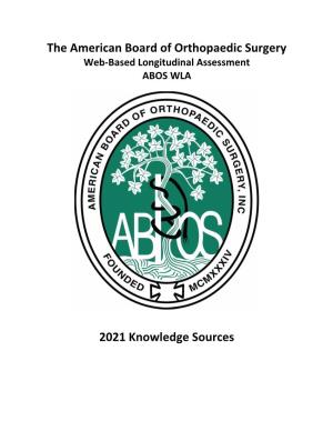 2021 ABOS WLA Knowledge Sources