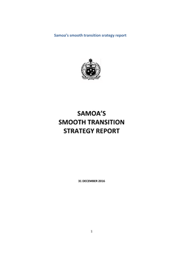 Samoa's Smooth Transition Strategy Report