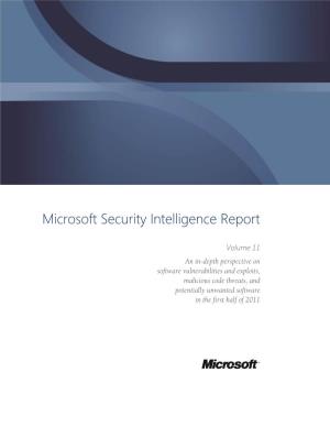 Microsoft Security Intelligence Report