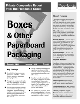 Boxes & Other Paperboard Packaging