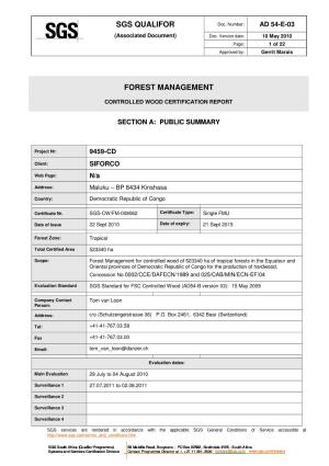 Sgs Qualifor Forest Management