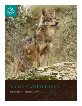 Spain Wildlife Tours Brochure with Itinerary And