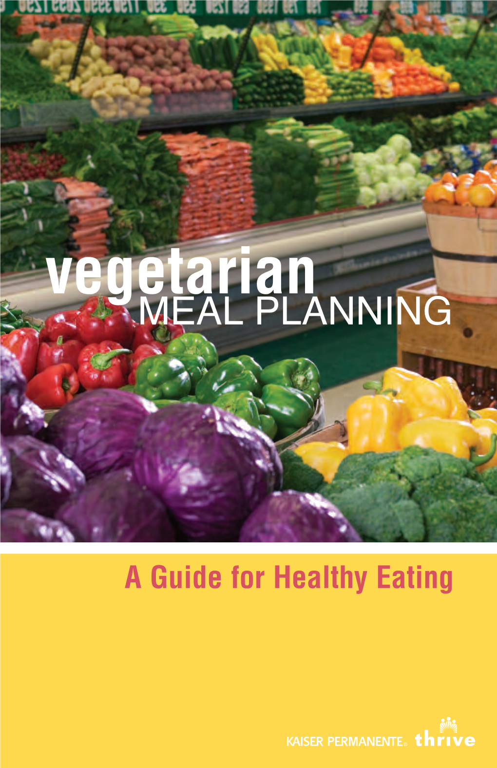 Vegetarian Meal Planning