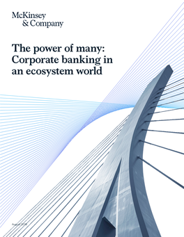 Corporate Banking in an Ecosystem World