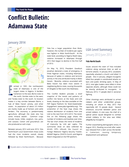 Conflict Bulletin: Adamawa State