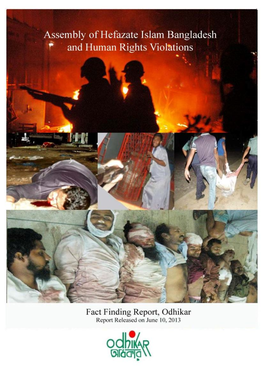 Odhikar's Fact Finding Report/5 and 6 May 2013/Hefazate Islam, Motijheel