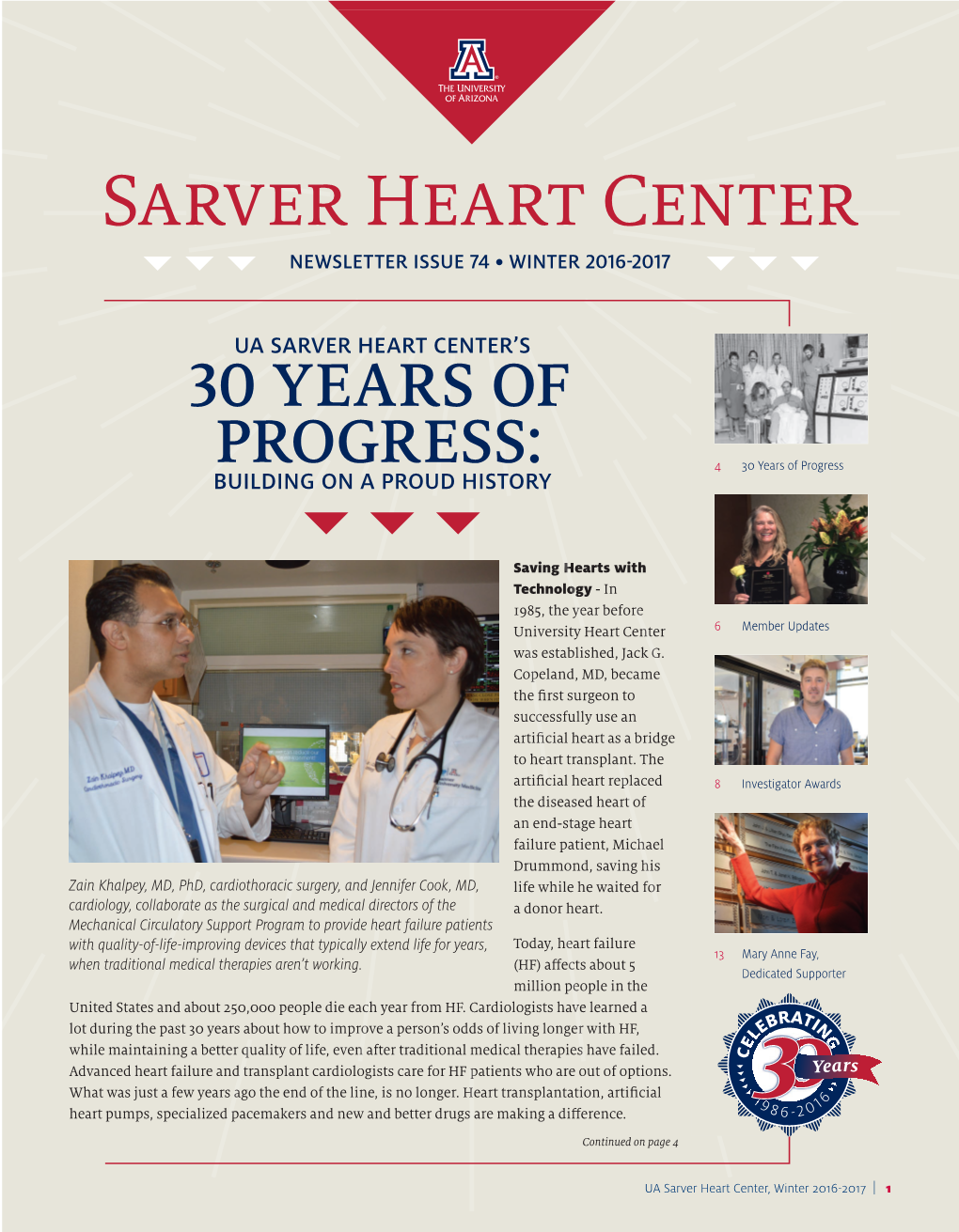 Sarver Heart Center Winter 2016-2017