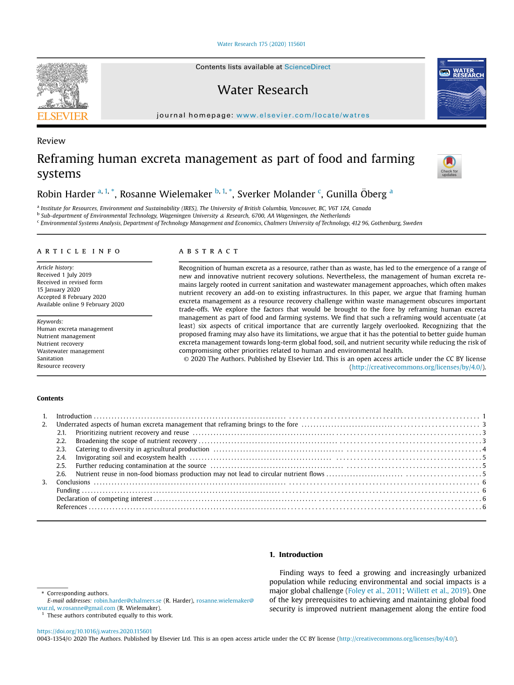 Reframing Human Excreta Management As Part of Food And