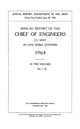 Annual Report of the Chief of Engineers, U.S. Army on Civil