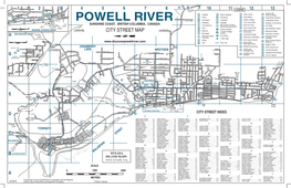 Map of City of Powell River and Region