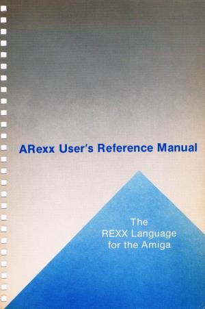Arexx Users Reference Manual