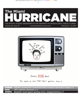 8, 2007 the Miami Hurricane News 1