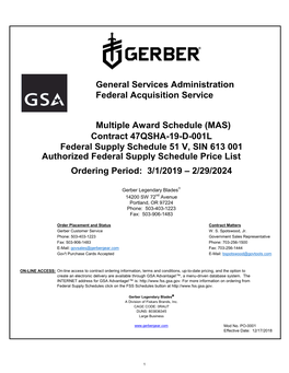General Services Administration Federal Acquisition Service