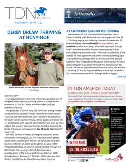 Tdn Europe • Page 2 of 11 • Thetdn.Com Wednesday • 26 May 2021