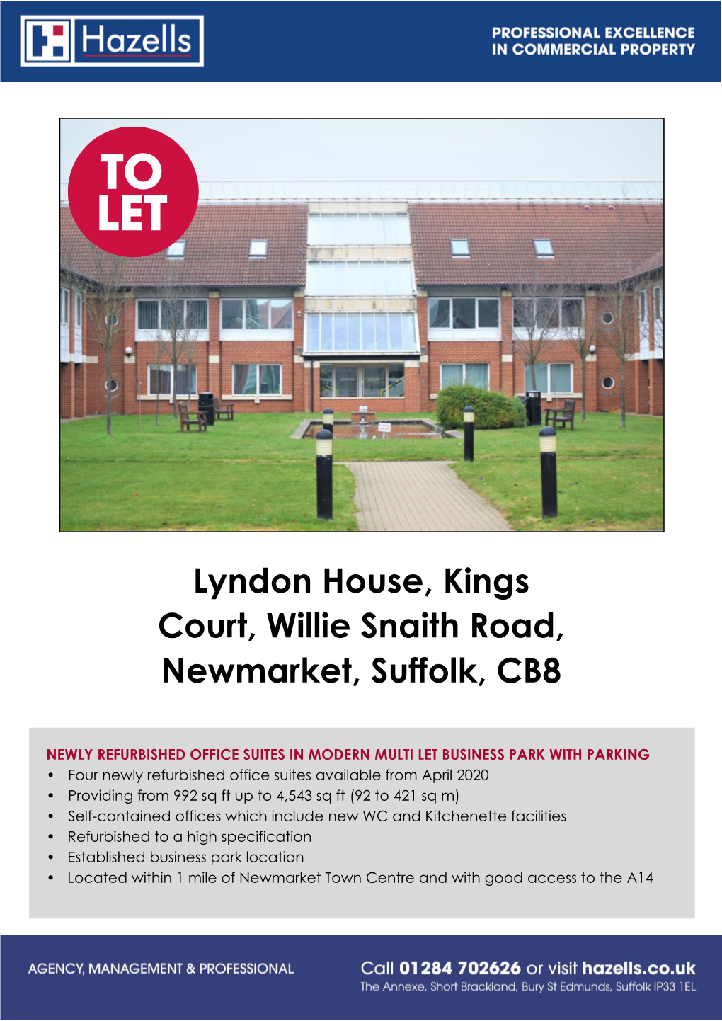 Lyndon House, Kings Court, Willie Snaith Road, Newmarket, Suffolk