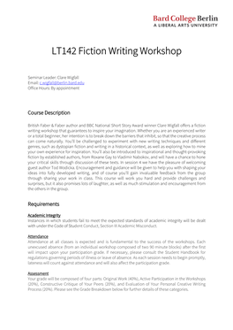 LT142 Fiction Writing Workshop