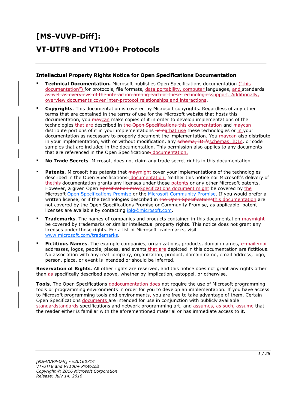 [MS-VUVP-Diff]: VT-UTF8 and VT100+ Protocols