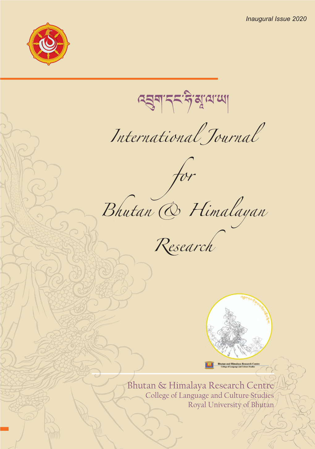 International Journal Bhutan & Himalayan Research