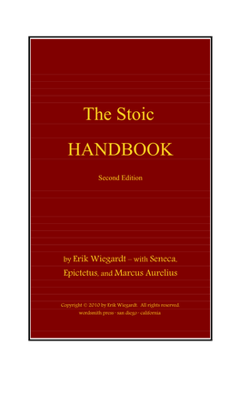 The Stoic HANDBOOK