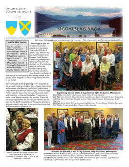 Sigdalslag Saga Oct 2016.Indd