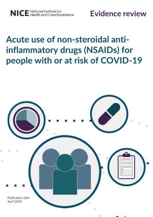 Inflammatory Drugs (Nsaids) for People with Or at Risk of COVID-19