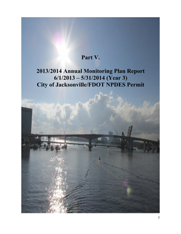 5/31/2014 (Year 3) City of Jacksonville/FDOT NPDES Permit