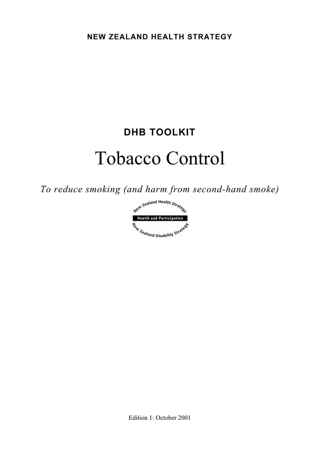 Tobacco Control