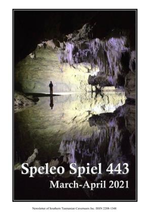 Speleo Spiel 443 – March-April 2021