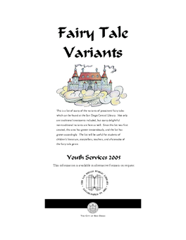 Fairy Tale Variants / Youth Services / SDPL Fall 2005