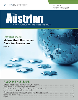 The Austrian | January/February 2015 | 1 M ISESI NSTITUTE Vol