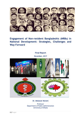 Engagement of Non-Resident Bangladeshis (Nrbs) in National Development: Strategies, Challenges and Way Forward