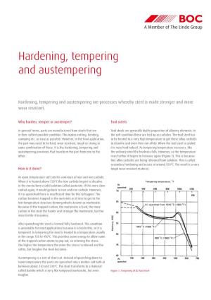 Hardening, Tempering and Austempering