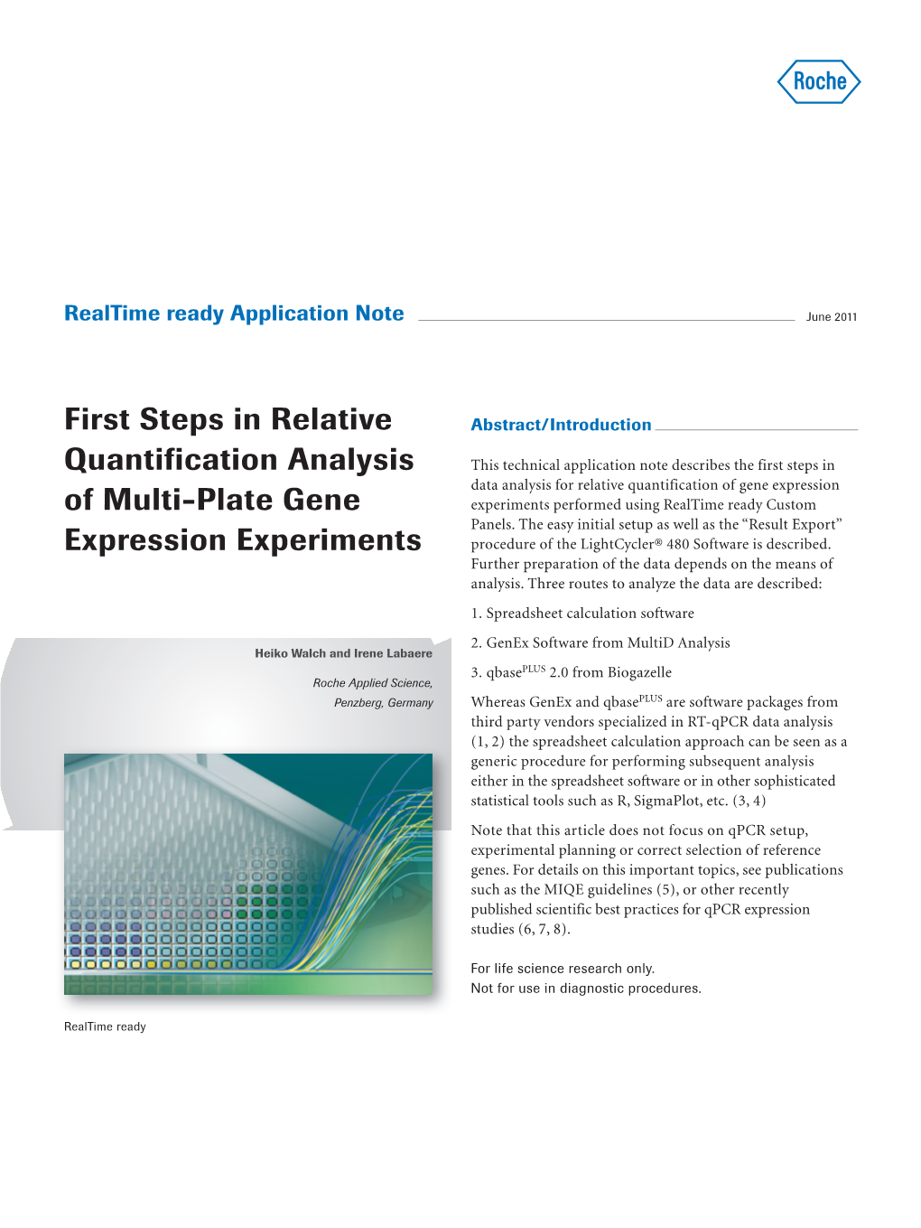 First Steps in Relative Quantification Analysis of Multi-Plate Gene