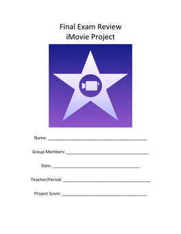 Final Exam Review Imovie Project