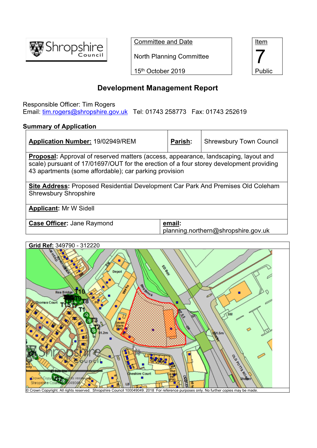 Agenda Item 7 Coleham 19 02949 REM, Item 48