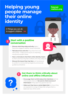 Helping Young People Manage Their Online Identity