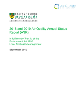 2018 and 2019 Air Quality Annual Status Report (ASR)