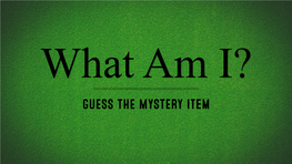 GUESS the MYSTERY Item Here Are Some Clues