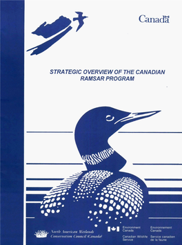 B + 1 ,EE;Trr;Ment Environnement Fam*~1Coz’Rj3 --Hiericm Wérhdf Canada Canadian Wildlife Service Canadien Service De La Faune Printed September 1996 Ottawa, Ontario