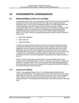 Environmental Consequences