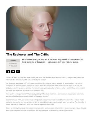 The Reviewer and the Critic | Readyset