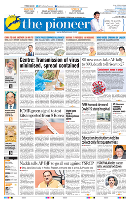 Centre: Transmission of Virus Minimised, Spread Contained